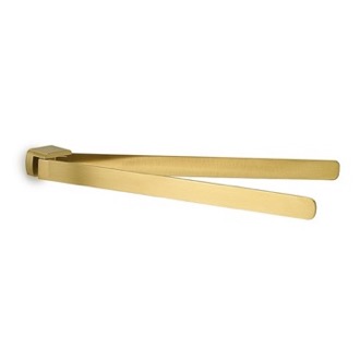 Towel Bar Double Swivel Towel Bar, Matte Gold Gedy PI23-88